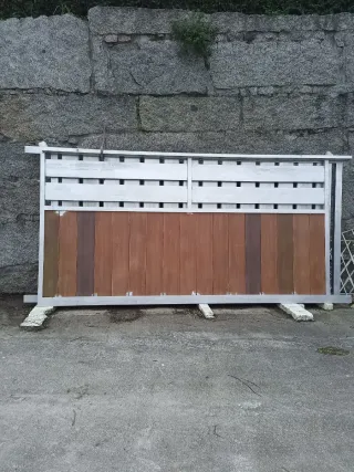 Portal corredera de aluminio