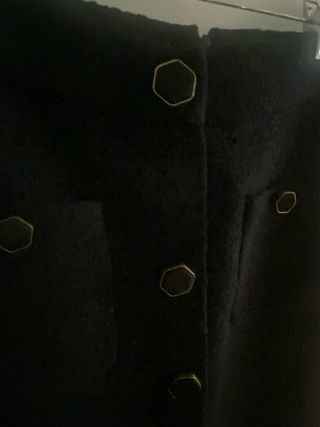 Falda midi negra botones Deco sin estrenar