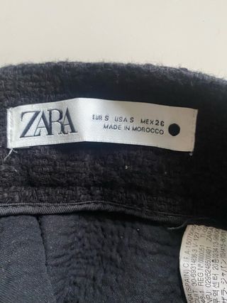 Falda midi negra botones Deco sin estrenar