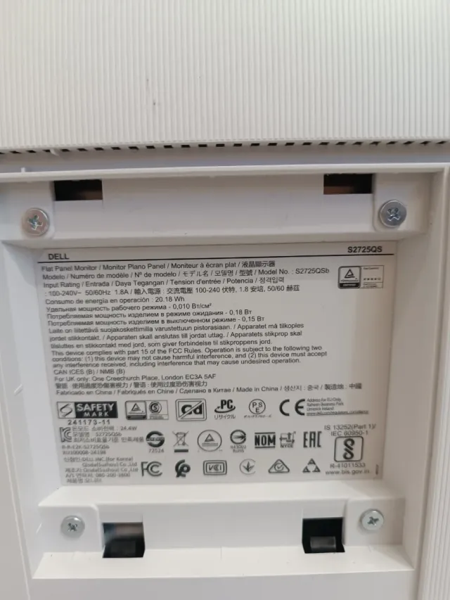 Monitor Dell 27 plus P10Y8289