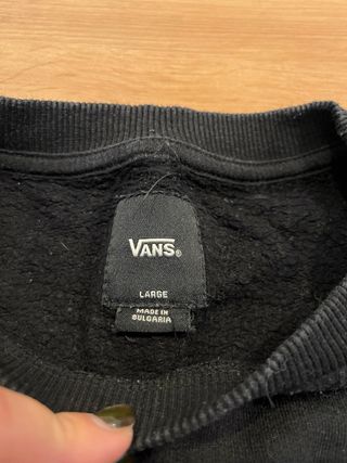 Sudadera Vans Negra Talla L