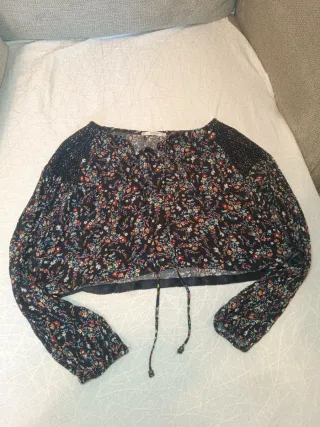 Blusa Mango Talla M Estampado Floral