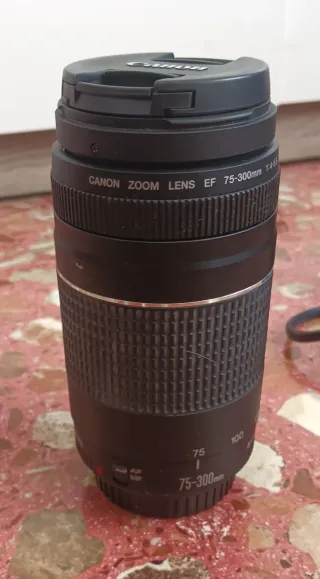 Cámara Canon EOS 1100D + Objetivo 75-300mm