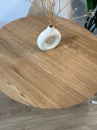 Mesa comedor redonda madera pino