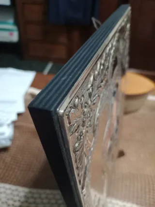 Quadro Madonna e Bambino in Argento