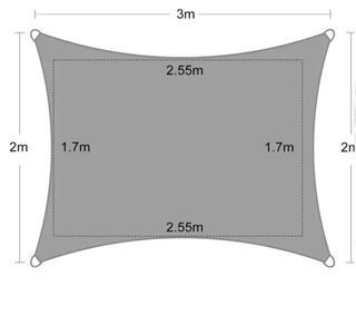 Toldo Blanco 2m x 3m