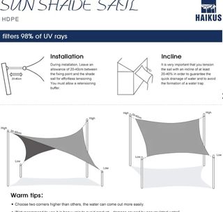 Toldo Blanco 2m x 3m