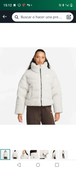 Chaqueta Nike City Sherpa Beige/Blanca