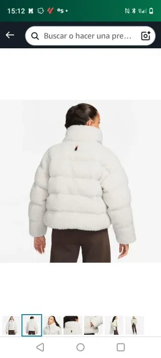 Chaqueta Nike City Sherpa Beige/Blanca