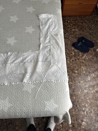 Puntillas crochet hechas a mano para sábana