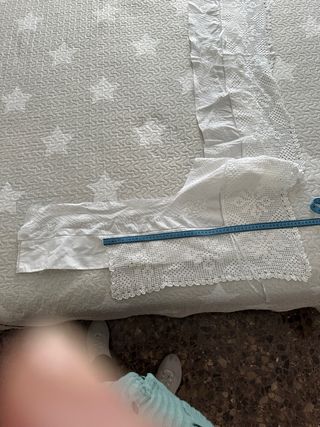 Puntillas crochet hechas a mano para sábana