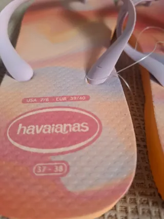 Havaianas Top Fashion Chanclas Mujer Naranja/Rosa