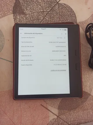 Kindle Oasis 10a Gen + Funda.