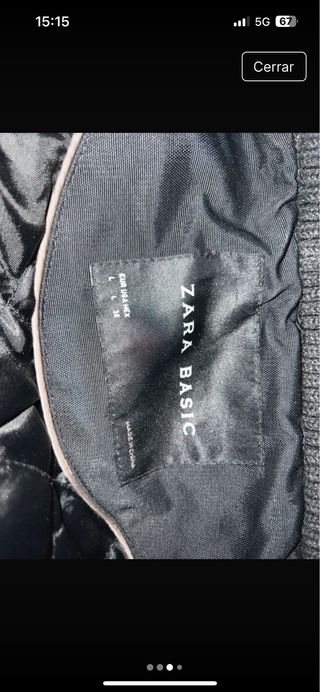 Chaqueta Zara Hombre Talla L
