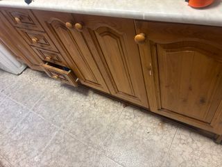 cocina completa de 320 cm   módulos y cajones.