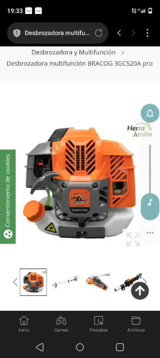 Barra desbrozadora Power Ground PRD Series