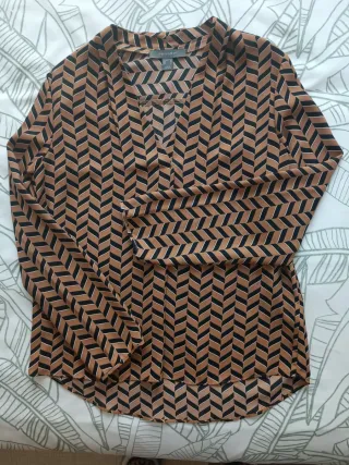 Blusa tonos marrones Talla M NUEVA SIN ESTRENAR
