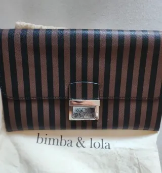 Bolso de mano Bimba y Lola rayas