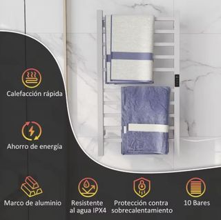 Toallero Eléctrico Blanco