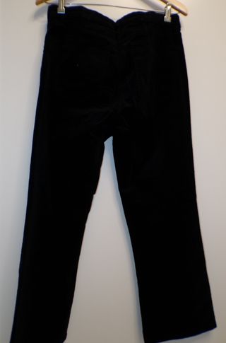 Pantalón negro de pana acampanado, Mango