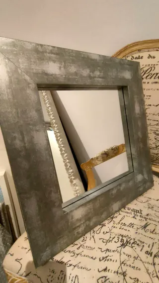 Set 3 Espejos Cuadrados Plata