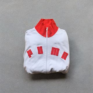 Felpa Puma Bianco/Rossa Taglia L