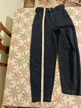 Jeans ragazza vita elasticizzata UCB neri