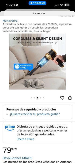 Aspiradora multiusos Grixz con soplador