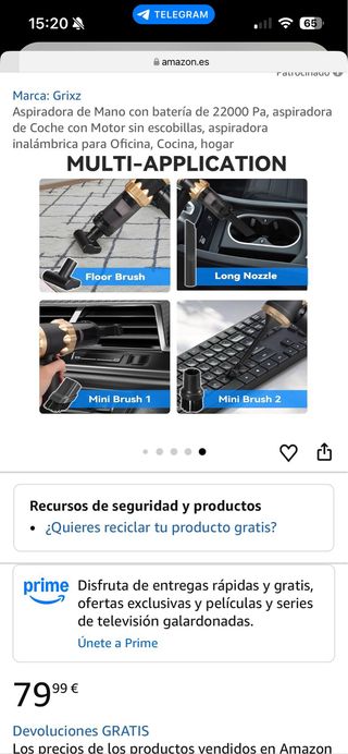 Aspiradora multiusos Grixz con soplador