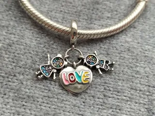 Charm familia plata de ley