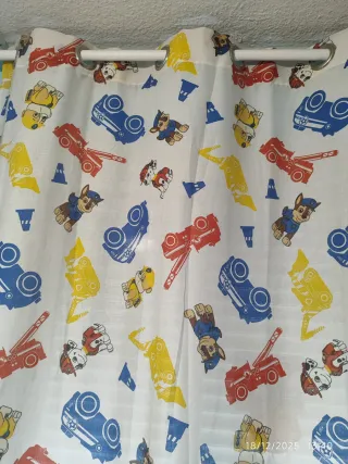 Cortina y fundas nórdica infantil Paw Patrol