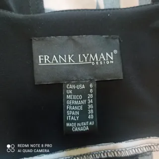 Vestido midi negro y rosado