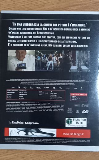 Videocracy - Basta Apparire DVD Documentario Itali