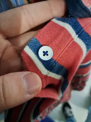 Polo Pepe Jeans Talla S Rayas Rojas