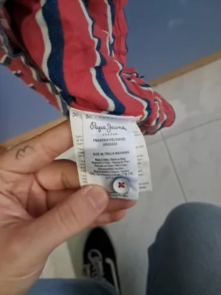 Polo Pepe Jeans Talla S Rayas Rojas