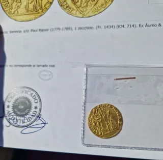 Espectacular Moneda Antigua de Oro Puro  ZECCHINO