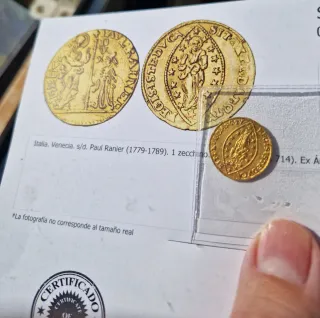 Espectacular Moneda Antigua de Oro Puro  ZECCHINO