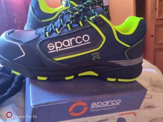 Zapatillas Sparco Teamwork Azul y Verde