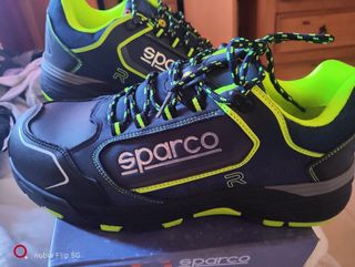 Zapatillas Sparco Teamwork Azul y Verde