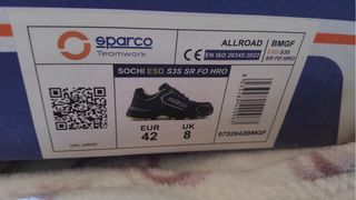 Zapatillas Sparco Teamwork Azul y Verde