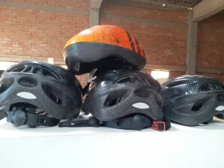Cascos de bicicleta Set de 3 adulto y 1 Niño