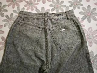 Pantaloni jeans cotone e lino grigi taglia 28