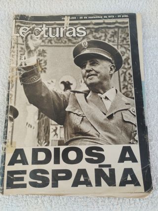 Revista lecturas de franco de 1975 vintage