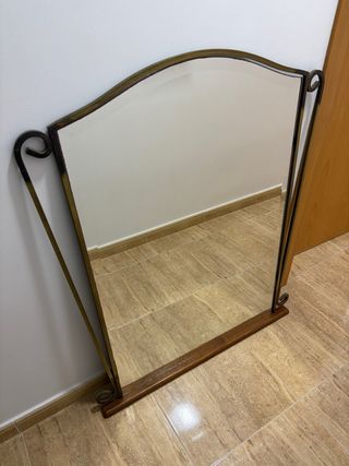 Espejo Forja y Madera