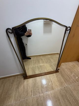 Espejo Forja y Madera