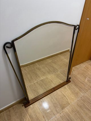Espejo Forja y Madera