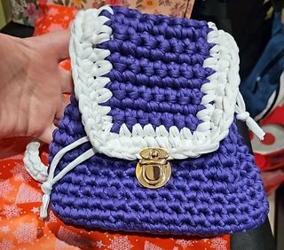 Zaino uncinetto fatto a mano