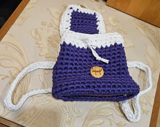Zaino uncinetto fatto a mano