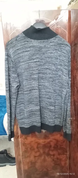 Maglione Uomo Grigio/Nero Taglia Unica