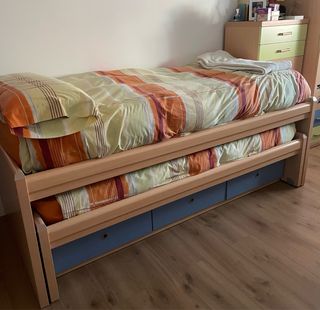Cama nido 90cm con 3 cajones